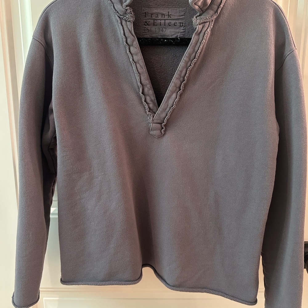 Frank & Eileen Gray V-Neck Patrick Top
